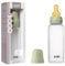 BIBS Baby Bottle 270 ml Natural Rubber Latex Nipple - Anti-Colic, BPA-Free, Round Nipple, Medium Flow, Lightweight & Easy to Clean, Suitable for Newborns 0+ Years - Sage
