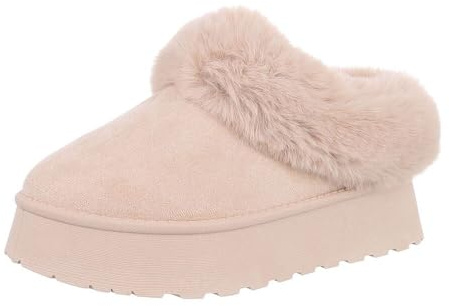 Ital Design Damenschuhe Stiefeletten Plateaustiefeletten, 4213-, Textil, Beige, Gr. 37