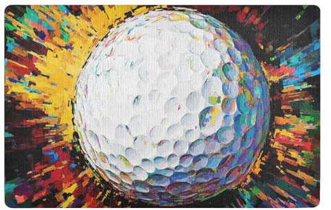 WDdZzyy Schmutzfangmatte mit Hundemotiv, 81,3 x 50,8 cm, rutschfeste Gummi-Unterseite, saugfähig, für Flur, Küche, Urlaubsdekoration