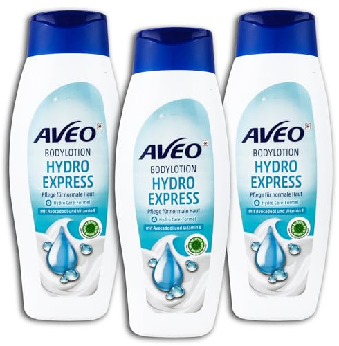 3 er Pack AVEO Bodylotion Hydro Express 3 x 500 ml