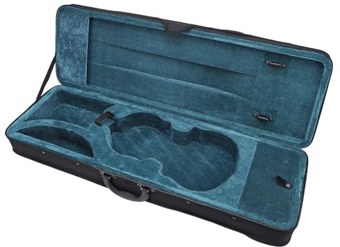 Hårt violinfodral, 3/4 storlek violinlåda Professionellt bärbart violinresefodral för 3/4 storlek klassiska och elektriska violiner, Oxford Cloth, flera fickor