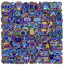 100 Holographic Neon Stickers Pack, Cool Graffiti Stickerbomb for Adults Teens Kids, Waterproof Vinyl Decals for Scrapbook, Laptop, Skateboard, Guitar, Phone