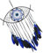 MAGICLULU Evil Eye Dream Catcher Wanddeko Handgemachter Traumfänger Mit Bösem Blick Handgefertigt Aus Einem Stilvollen Boho-Design Für Schlafzimmer Und Wohnzimmer-Dekoration