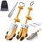 JJDPARTS Shoe Stretcher Pair 4-way Shoe Expander Widener Shoe Tree Extender for Wide Feet with Shoe Horn (L (for Men's Size UK 8-11.5) Yellow)
