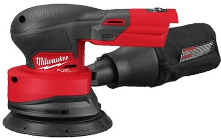 Milwaukee M18FROS125-0B Ponceuse orbitale aléatoire 18 V 125 mm avec sac (corps uniquement)