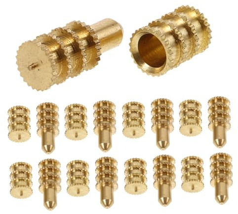 DECOMELODY Tischverbinder Teilig aus Kupfer Langlebige Schraubverbinder und Dübel für Tischplatten Verbindung Einfache Montage Geeignet für Möbel und Holzarbeiten