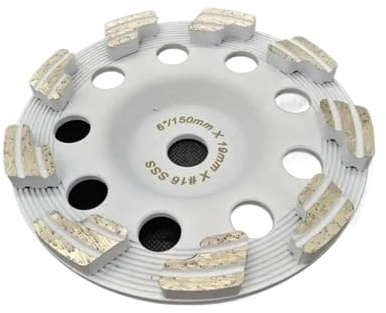 5pcs 5 6 Grinding Cups For Hilti 2144036 Dg-cw SPX DG 150 Angle Grinder Green Concrete Polishing Disc(5 inch 125mm,40)