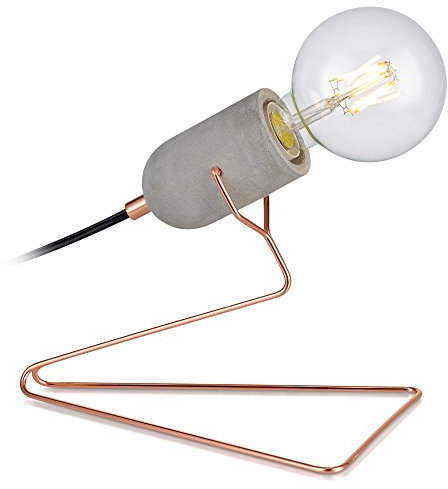 Teamson Home Pettit Table Lamp, Reading Desk Light, Modern Lighting in Rose Gold
