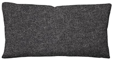 biberna 0840500 Melange-Flanell Kopfkissenbezug Titanium 1x 40x80 cm