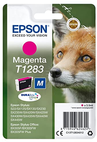 Epson Original C13T12834012 / T1283, Premium Drucker-Patrone, Magenta, 140 Seiten