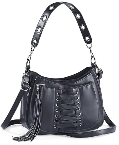Banned Alternative Lacing Bag Frauen Handtasche schwarz