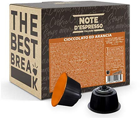 Note d'Espresso - Orange Chocolat - Capsules Exclusivement Compatibles avec les Machines NESCAFE* DOLCE GUSTO* - 48 caps