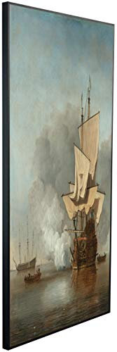 Ecowelle Infrarotheizung mit Bild | 750 Watt | 60x120 cm | Infrarot Heizung| | Made in Germany| g 166 Gemälde Schiff