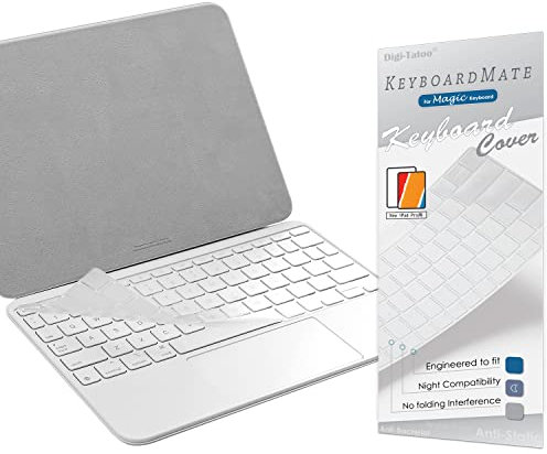 [With Function Keys] Keyboard Cover Compatible with 2025 Magic Keyboard (for iPad Air 11 M3 & Pro 11 M4) / Magic Keyboard Folio (for iPad A16 & iPad 10th Generation) - Ultra Thin Skin, Transparent