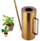Regadera de acero Inoxidable, Vintage de Metal, regadera para Interior, Exterior, 1,5 l, pequeña regadera de jardín con Pico Largo y Mango para casa, Balcones, oficinas, bonsáis, Oro