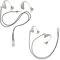 MEDca Hearing Aid Clips - Protective Holder with Anti Lost Lanyard Cord - Rope with Loops and Clip and Security Clip Ideal for Behind The Ear Hearing Aids and Personal Sound Amplifiers, (Pack of 2)