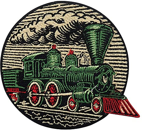 Finally Home Runder Eisenbahn Zug Patch zum Aufbügeln | Kinder Patches, Lokomotive Bügelflicken, Jungen Flicken, Aufnäher