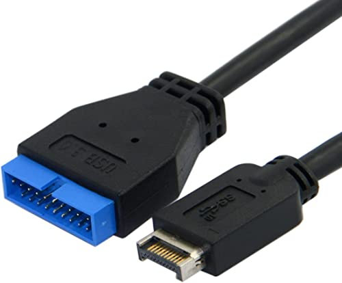 CABLEPELADO Verlängerungskabel USB 3.1, Typ C, Mini, 20-polig, USB 3.1-Verlängerungskabel für Frontplatte, geeignet für ASUS Mainboard, 30 cm