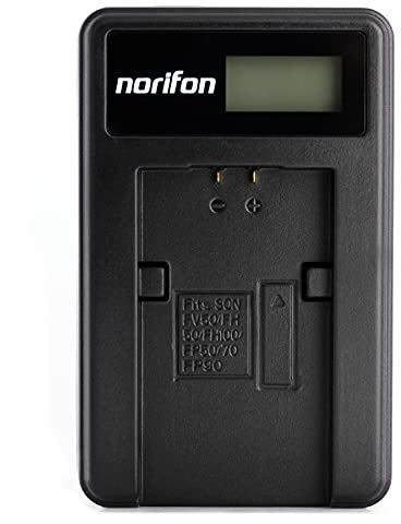 NP-FH50 LCD USB Charger for Sony DCR-DVD108 DCR-DVD610 DCR-DVD105 DCR-HC21 DCR-HC52 DCR-HC38 DCR-SR45 DCR-SR47 DCR-SX85 DCR-SX45 DCR-SX44 HDR-SR11 HDR-SR12 HDR-XR160 Camera and More