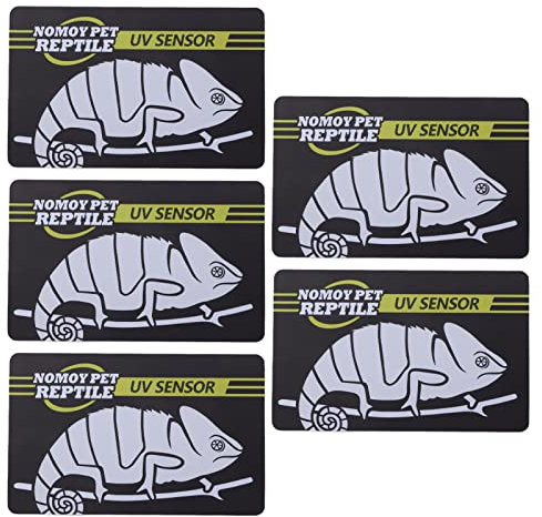 UVB-Schnelltest-Sensor, Wiederverwendbare Crawl Pet UV-Testkarte Schnellerkennung UVC UV Testkarte Teststreifenkarten Licht für Reptilien-UV-Tests Reptilienbirne/Licht/Lampe
