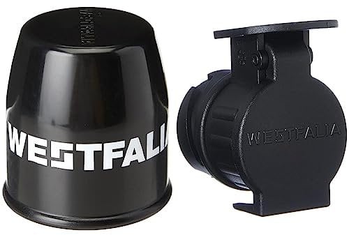 WESTFALIA Automotive Westfalia Ball Protection Caps (Pack of 2) for Towing Hitches - Cover Caps for Hitches & Adaptor 13-pin to 7-pin to connect 13pin socket on the vehicle to 7pin socket