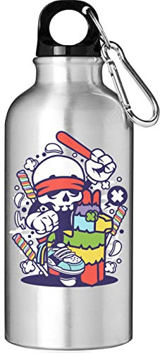 Pinata Break for Candy Mexico Game Touristische Wasserflasche Silber 500ml