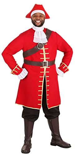 Men's Plus Size Rum Captain Fancy Dress Costume 3X