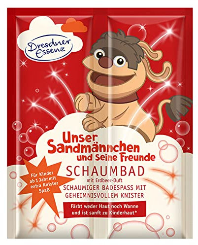 Dresdner Essenz Pflegebad Sandmännchen Erdbeer-Duft 45 g Badezusatz vegan