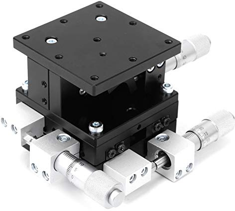 3-Achsen Manueller Lineartisch Trimmplattform Tuning-Schiebetisch LD60-LM XYZ 60 X 60 Mm für Optische Instrumente Messgeräte