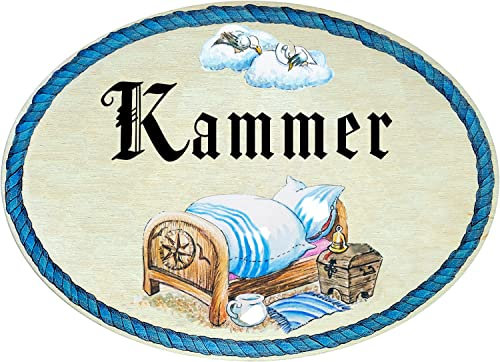 Kaltner Präsente Geschenkidee - Holz Geschenkartikel Deko Türschild im Antik Design Dekoartikel Schlafzimmer (18 x 13 cm)