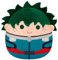 Squishmallows SQTE00004 My Hero Academia Izuku Midoriya Plüschtier, Mehrfarbig, 20 cm
