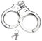 CRLLDPM Manette della Polizia Giocattolo Adatte a Bambini, in Metallo per Feste di Ruolo con 2 Chiavi Giochi per Sicurezza Regalo Cosplay