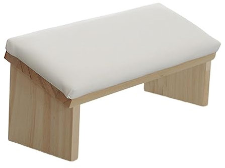 AWHAO Accessoires de Repose-mains à Ongles Station de Table Tapis Antidérapant Repose-bras à Ongles Repose-mains Manucure Coussin à Main pour Spa Salon Bras, Blanche