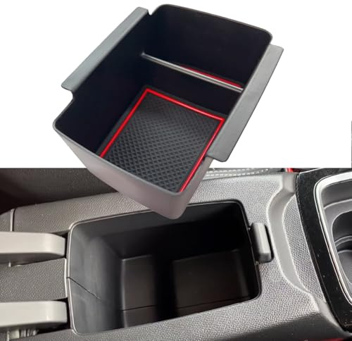 Z.MYUKI 【3 Farben】 Mokka B Mittelkonsole Ablagefach für Opel Mokka 2020-2025 2026 Zubehör Armlehne Mittelarmlehne Organizer (Rot)