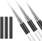 3 Pcs Nail Art Brushes Thin Liner Brush Set Gel Nail Painting Brush Nail Drawing Design Brushes Thin Striping Drawing Painting Pen for Nail Painting 3d Gel Nail Art French Tips Home DIY Use