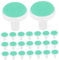 KONTONTY 24Pcs Electric Nail Trimmer Replacement Pads for Boy Girl Sandpaper Grinding Heads for Safe Nail Care Simple to Use