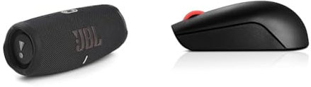 JBL Charge 5 Bluetooth® Lautsprecher Outdoor, Wasserfest, USB Schwarz & Lenovo Essential Compact Wirel, Schwarz