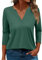 SCBFDI Today 2024, Camicia Donna Top Donna con Maniche 3/4 Camicia Donna Elegante Estiva Maglie Eleganti Blusa Donna Invernale Elegante Camicia Rosa Cipria Camicia+Lino+Donna Maglie