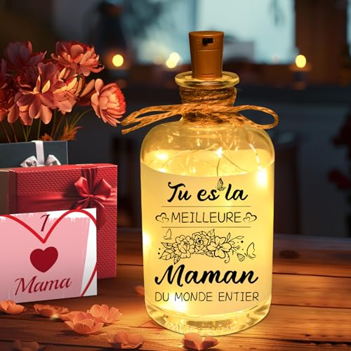 Linkax Geschenke für Frauen, Geburtstagsgeschenk für Frauen, Mama, Freundin, LED-Flaschenlicht, Deko-Licht für Schlafzimmer, Wohnzimmer