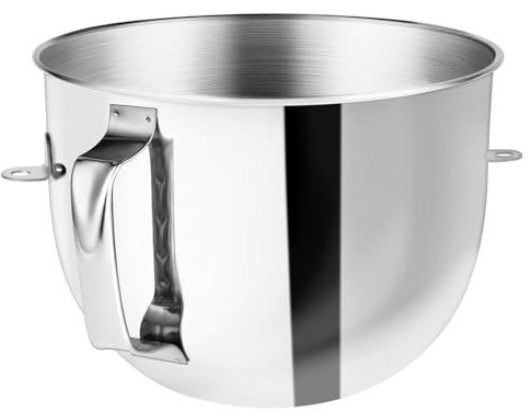 Stainless Steel 7QT Mixer bowl Fit for KitchenAid Bowl-Lift Stand Mixer,7 Quart Mixing Bowl with Handle