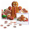 Puzzles 500 Pieces Gingerbread Man Candy Jigsaw Puzzles Wooden Photo Puzzle for Adults Personalized Picture Puzzle Classic Jigsaw Puzzle for Family Wedding Birthday Valentine's Day Gifts 20.4 x 15