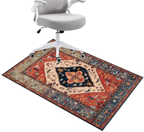 Honorstar Alfombrilla Protectora Suelo para Silla de Oficina Alfombra Antideslizante 90x120cm Silla Gaming Resistente a los Arañazos Alfombrilla Protección para Suelos Duros Laminado Parqué 2