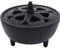 Incense Burner, Bakhoor Burner with Lid, Cast Iron Wax Melter for Log Burner Cones or Sticks, Wax Melts, Disc Incense, Charcoal and Resin