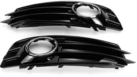 TMZWJ Parrilla de Luz Antiniebla Delantera Coche para Audi A3 8P S- Línea 2009-2012 8P0807682 Rejilla del Radiador del Parachoques Delantero del Coche Rejilla Antinieblas,A-Chrome Silver