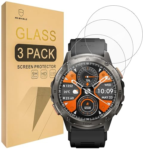 Mr.Shield Pellicola Protettiva per AMAZTIM/KOSPET TANK T3 Vetro Temperato [9H Durezza] [3 Pezzi] Protezione Schermo Senza Bolle