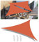 Vela de Sombra de Parasol Lona Toldo Vela Triangular Protección Solar Impermeable a Prueba de Viento protección UV para Patio Jardín Exteriores Terraza Balcón Naranja 3x4x5M