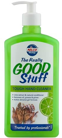 Nilco The Really Good Stuff Hand Cleaner with Pump - Lime 500ml, Powerful Degreasing Hand Wash for Tough Dirt, Grease & Grime, Everyday Use with Fresh Lime Scent