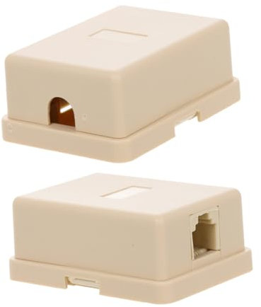 Hemobllo 2stücke Anschlussdose Telefon-splitter Verteilerdose Für Einzelanschluss-telefone Leitungsverteiler Und Adapter Telefonzubehör Für Zuhause Und Büro