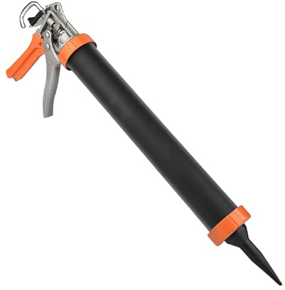 Kartuschen-Pistole Kartuschenpresse Spachtel Kartuschenfüller Aus Alu Für Silikon, Acryl, Dichtmasse Tropffrei & Rutschfest Für Fliesenleger, Renovierung, Bodenleger