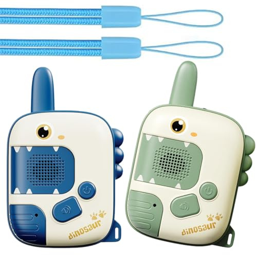 YUPZAR 2 Stück Dinosaurier Geschenk für Mädchen, Walkie Talkie Kinder Geschenke Mädchen 3 4 5 6 7 8 Jahre Spielzeug ab 3-8 Jahre Kinder Dinosaurier Spiel Walki Talki Spiele